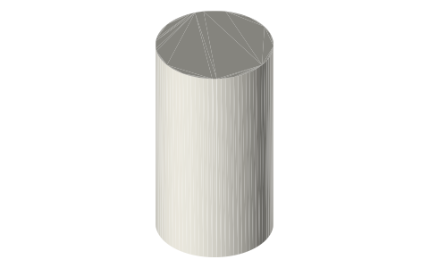 12 oz standard can (355 ml), isometric render of a generated part