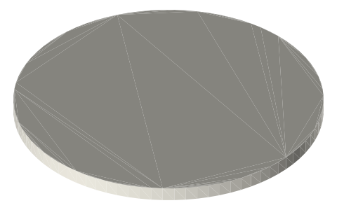 12 V car accessory socket, SAE J563 size B (Ø21.46 mm), isometric render of a generated part