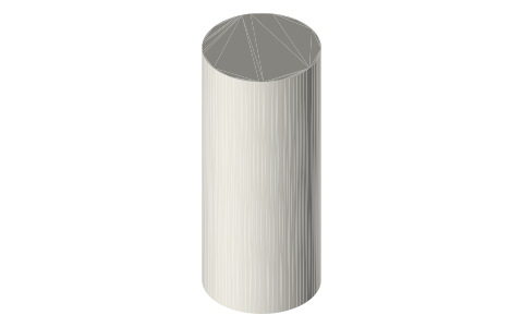 16 oz tall can (473 ml), isometric render of a generated part