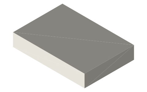 3.5 inch hard drive (SFF-8301), isometric render of a generated part