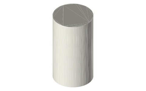 7.5 oz mini can (222 ml), isometric render of a generated part
