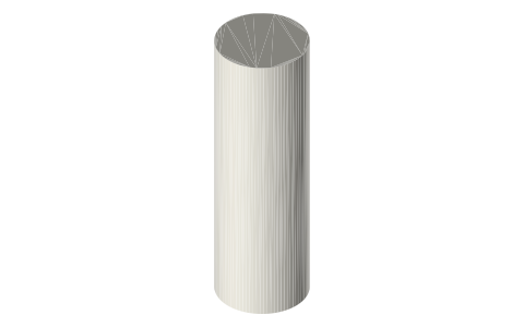 750 ml Champagne bottle, isometric render of a generated part