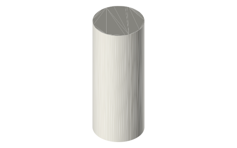8.4 oz slim can (250 ml), isometric render of a generated part