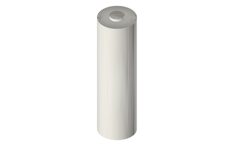 AA and AAA cells, isometric render of a generated part
