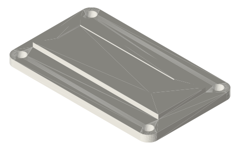 Adafruit displays: OLED, TFT, e-ink, 7-segment and matrix backpacks, isometric render of a generated part