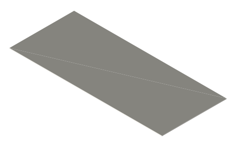 Andorra license plate (330 × 140 mm), isometric render of a generated part
