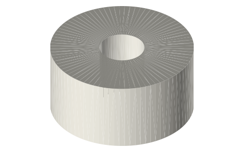 APC 10x6E electric propeller, isometric render of a generated part