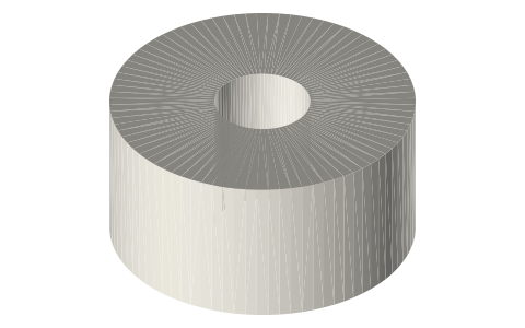 APC 10x7E electric propeller, isometric render of a generated part