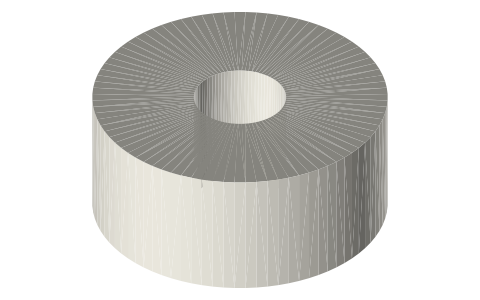 APC 8x4E electric propeller, isometric render of a generated part