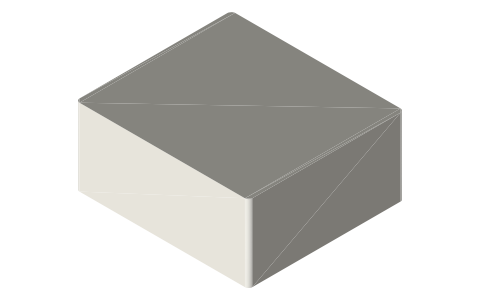 Apple AirPods Max, isometric render of a generated part