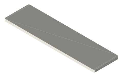 Apple Magic Keyboard with Touch ID and Numeric Keypad (USB-C), isometric render of a generated part