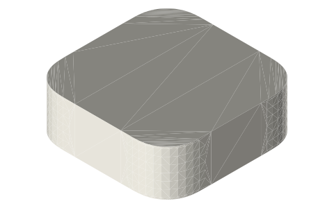 Apple TV 4K (3rd gen, 2022), isometric render of a generated part