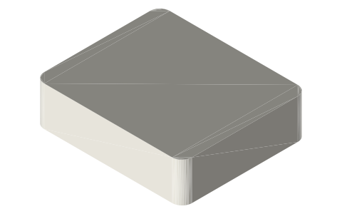Apple Watch SE 2 (40 mm), isometric render of a generated part