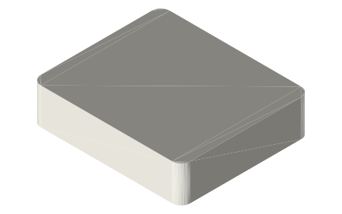 Apple Watch SE 2 (44 mm), isometric render of a generated part