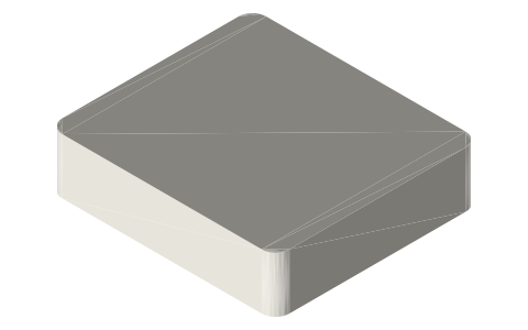 Apple Watch Ultra 2 / Ultra 3 (49 mm), isometric render of a generated part