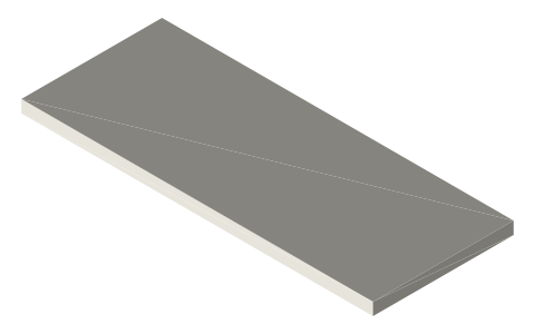 Arduino Nano (classic and Nano Every), isometric render of a generated part
