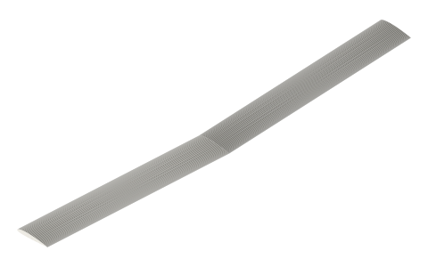 Aspect ratio, isometric render of a generated part