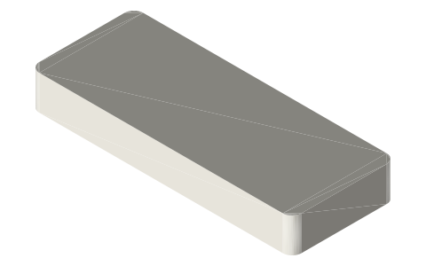 ASUS ROG Ally X, isometric render of a generated part