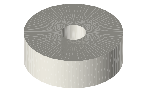 Atomic Filament 1 kg AMS-compatible spool, isometric render of a generated part