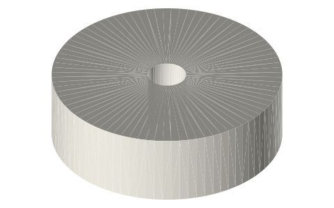 Atomic Filament 3.5 kg spool, isometric render of a generated part