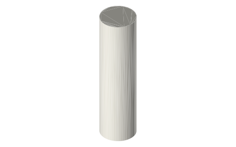 Attwood Standard Series flush-mount rod holder (2 in x 7-1/2 in, 0/15/30 degree), isometric render of a generated part