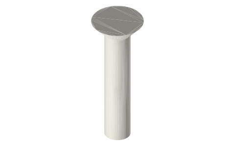 Axial AXI235178 screws, M3 × 14 mm, isometric render of a generated part
