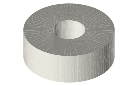Axial AXIC4407 ball bearing, 5 × 14 × 5 mm, isometric render of a generated part