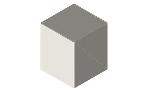 Bambu Lab P1P 3D printer, isometric render of a generated part