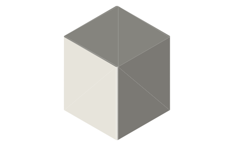 Bambu Lab P1S 3D printer, isometric render of a generated part
