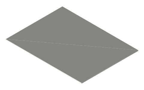 BCW 3.5x5 Topload Holder, isometric render of a generated part