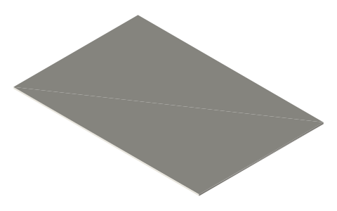 BCW Semi-Rigid Card Holder #1, isometric render of a generated part