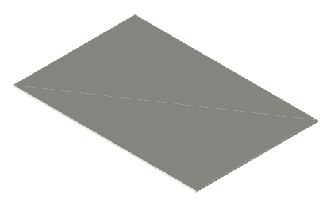 BCW Semi-Rigid Card Holder #2, isometric render of a generated part