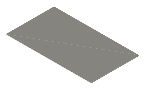BCW Semi-Rigid Card Holder #3, isometric render of a generated part