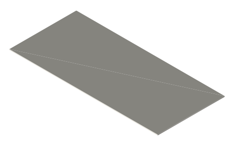 BCW Semi-Rigid Card Holder #5, isometric render of a generated part