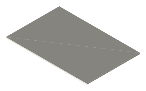 BCW Tobacco Card Topload Holder, isometric render of a generated part