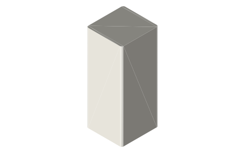 Blue Yeti, isometric render of a generated part