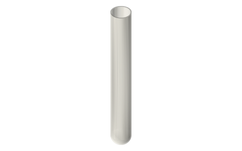 Borosilicate test tubes, 10×75 to 30×200 mm, isometric render of a generated part