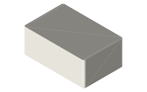 Bosch CORE18V 4.0Ah (GBA18V40) battery (Bosch CORE18V (US)), isometric render of a generated part