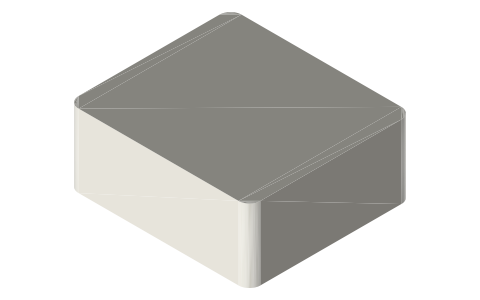 Bose QuietComfort Ultra Earbuds charging case, isometric render of a generated part