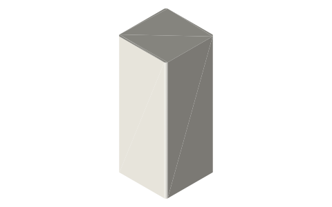 Bounty paper towel roll (full sheet), isometric render of a generated part
