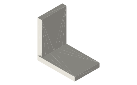 Box joint (finger joint), isometric render of a generated part