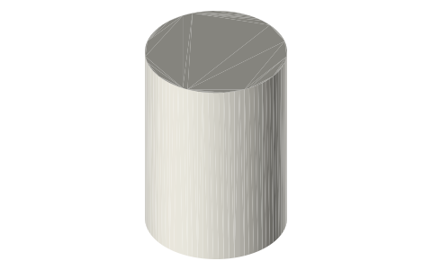 BR30 light bulb (E26 base), isometric render of a generated part