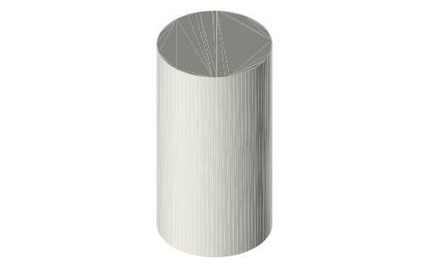 C battery (LR14), isometric render of a generated part