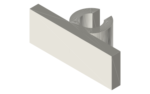 Standard cable and plug sizes: USB-C, USB-A, Micro-B, Lightning, HDMI, RJ45, DC barrel, cable and power-cord diameters, isometric render of a generated part