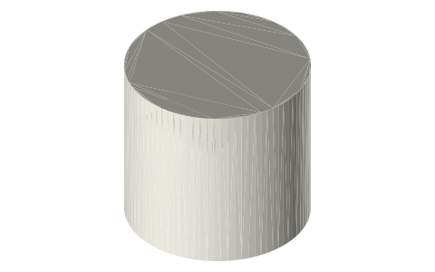 Cam lock connectors Ø15 (Minifix-type): drilling table, housing clearance, hole caps, isometric render of a generated part
