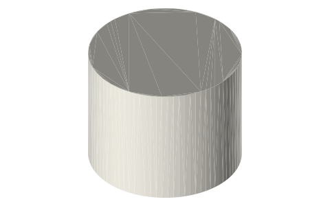 Cambro 18 qt round food storage container (RFSCW18 / RFS18PP), isometric render of a generated part