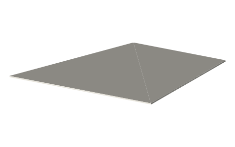 Canards / dive planes, isometric render of a generated part