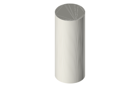 Canon RF100-300mm F2.8 L IS USM lens, isometric render of a generated part