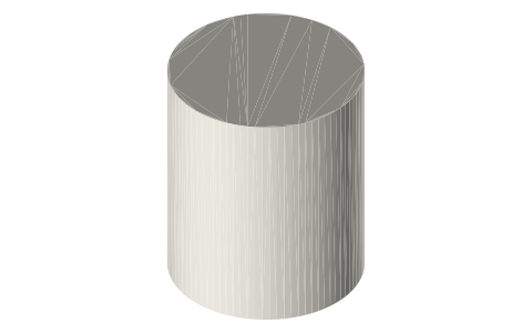 Canon RF16-28mm F2.8 IS STM lens, isometric render of a generated part