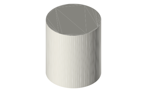 Canon RF24-105mm F4-7.1 IS STM lens, isometric render of a generated part